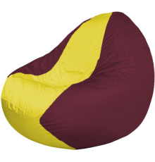 Кресло-мешок Flagman Classic К2.1-44 бордовый/желтый