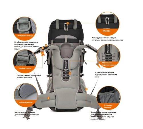 Туристический рюкзак TRAMP Thor 90+10 TRP-053 оливковый