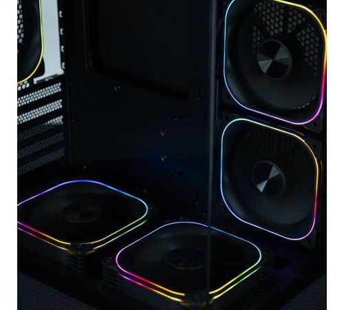 Корпус XASTRA Q400M 5ARGB-FG-C6-UC черный