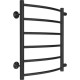 Полотенцесушитель TERMINUS Классик П6 500x600 боковое подключение 500, RAL 9005 черный