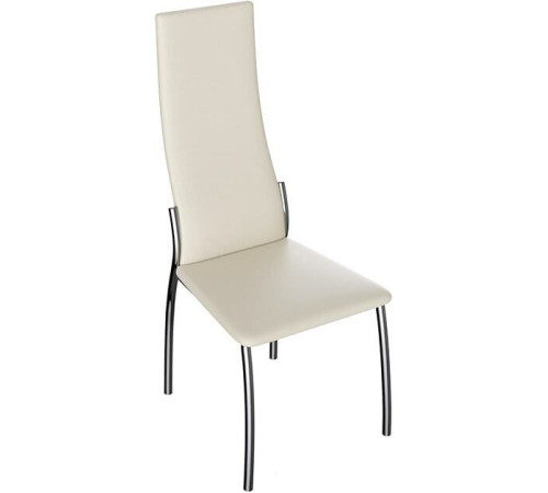 Стул Трия Кредо хром/кожзам бежевый ваниль 890