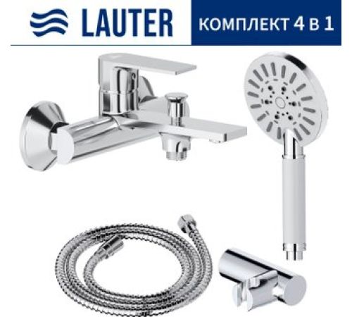 Смеситель Lauter Reef 21CK6678C с лейкой Relexa Nevada 21S10146