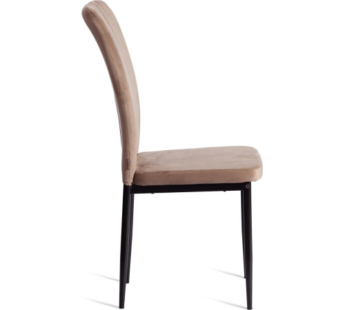 Стул TetChair Verter металл/флок 41x52x95 бежевый HLR8/черный