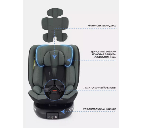 Детское автокресло Rant Helix Isofix AY819 зеленый