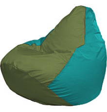 Кресло-мешок Flagman Груша Супер Мега 4XL Г5.1-230 оливковый/бирюзовый