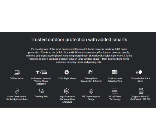 IP-камера Ezviz H3 3K CS-H3-R100-1J5WKFL 2.8 мм