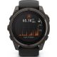 Умные часы Garmin Fenix 8 Solar, Sapphire 51мм титановый угольно-серый с DLC-покрытием и черным ремешком