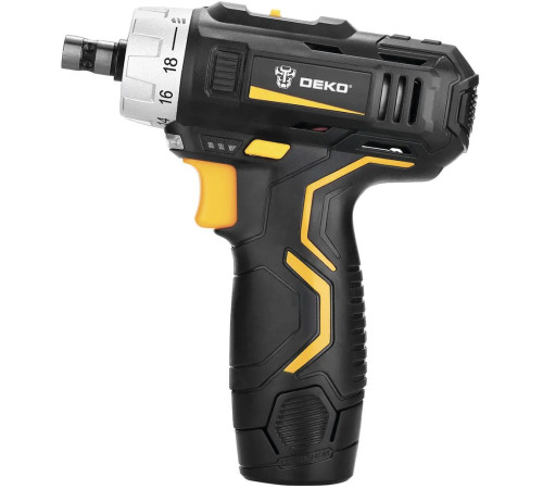 Дрель-шуруповерт Deko GCD12DU3 SET4 063-4038 с 2-мя АКБ, кейс, набор оснастки