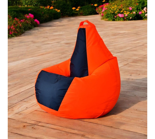 Кресло-мешок Mio Tesoro Груша Kombo XXL GF-130x85-OG оранжевый/графит