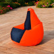 Кресло-мешок Mio Tesoro Груша Kombo XXL GF-130x85-OG оранжевый/графит
