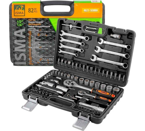 Универсальный набор инструментов ISMA 4821-5EURO 82 предмета