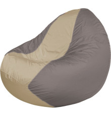 Кресло-мешок Flagman Classic К2.1-90 серый темный/бежевый