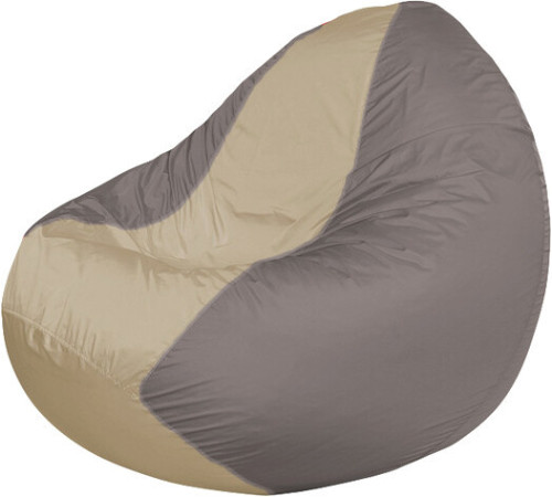 Кресло-мешок Flagman Classic К2.1-90 серый темный/бежевый