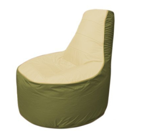 Кресло-мешок Flagman Трон Т1.1-2010 бежевый/оливковый