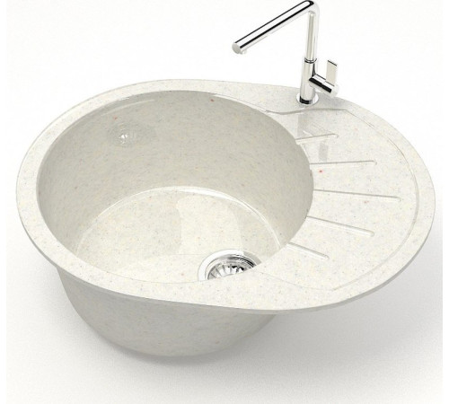 Кухонная мойка MARRBAXX Карельский камень модель 10/Q7 F010Q007 белый/хлопок