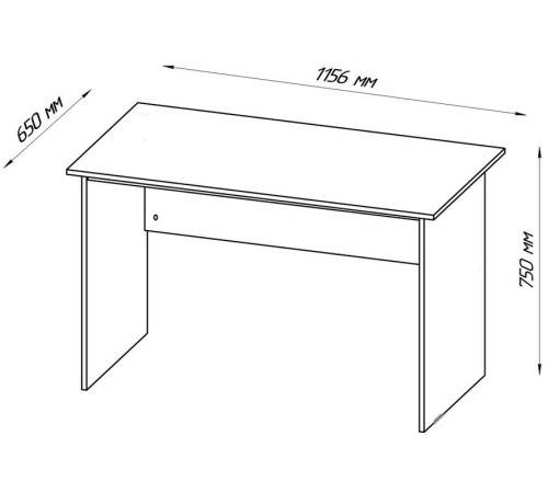 Стол Mio Tesoro Кастор 120x65 2.03.06.020.3 дуб сонома