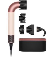 Фен Dyson HD17 Supersonic r Straight+Wavy с переходником на евровилку, керамический розовый/розовое золото