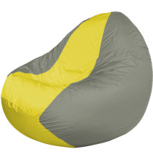 Кресло-мешок Flagman Classic К2.1-95 серый/желтый