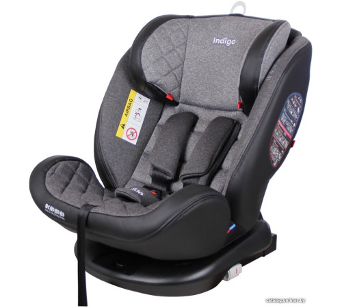 Детское автокресло Indigo Aero Isofix серый