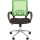 Офисное кресло CHAIRMAN 696 хром новый подлокотник TW светло-зеленый