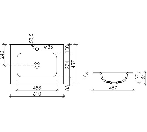 Умывальник Ceramica Nova Element CN7011