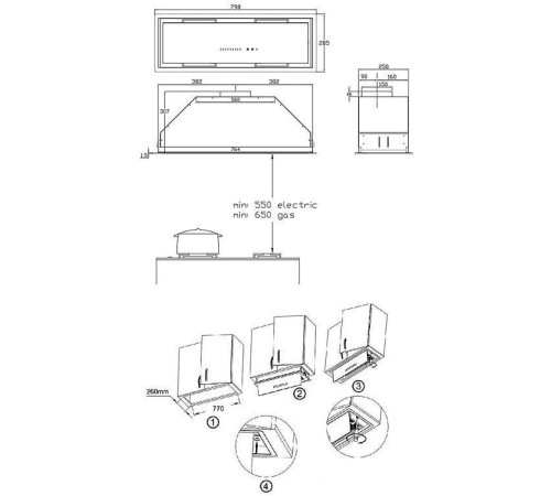 Кухонная вытяжка Korting KHI 9997 GW
