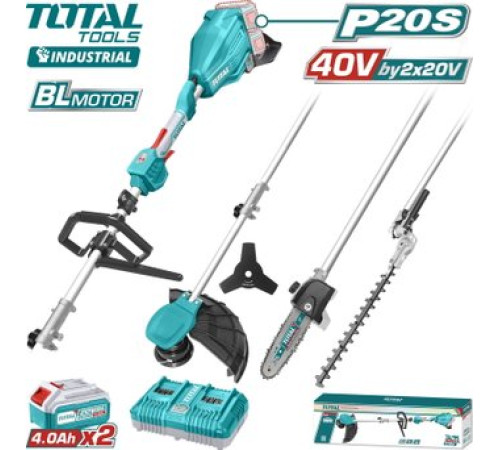 Комбимотор Total TSTLI2040386 с 2-мя АКБ