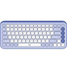 Клавиатура Logitech Pop Icon Keys 920-013090 сиреневый/белый, с гравировкой