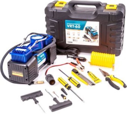 Автомобильный компрессор FoxWeld Varteg VRT 60 7214 с набором аксессуаров