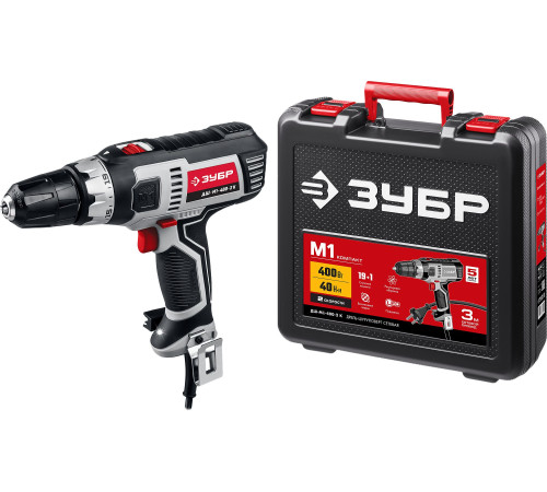 Дрель-шуруповерт Зубр ДШ-М1-400-2 К