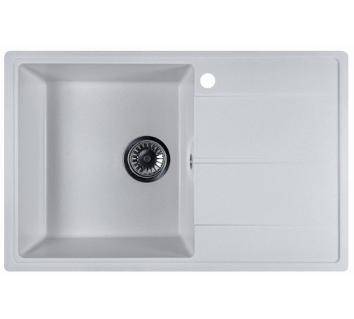 Кухонная мойка Marblan Magnum L иней, с сифоном