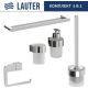 Набор аксессуаров для ванной Lauter 21TS3018 + 21TS3020 + 21TS3014 + 21TS3001 + 21TS3022 Chrome, 5 предметов