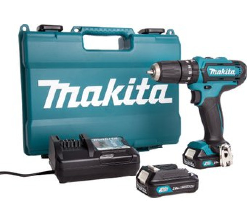 Ударная дрель-шуруповерт Makita HP332DWAE с 2-мя АКБ, кейс