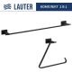 Набор аксессуаров для ванной Lauter 21TS1018 + 21TS1014 Matt Black, 2 предмета