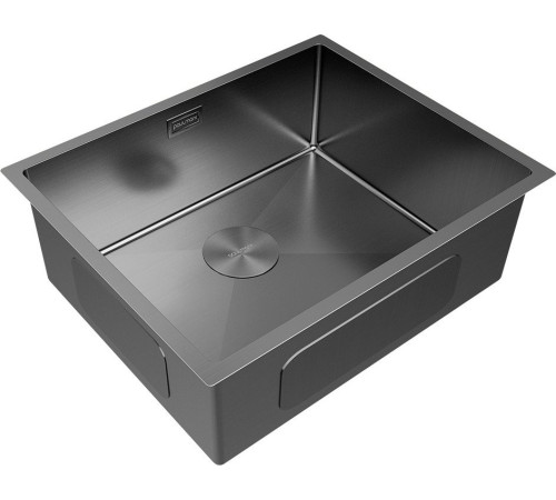 Кухонная мойка Paulmark NEXT 74 UNI PM215444-GM черный/вороненая сталь