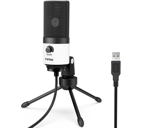 Проводной микрофон FIFINE K669 белый
