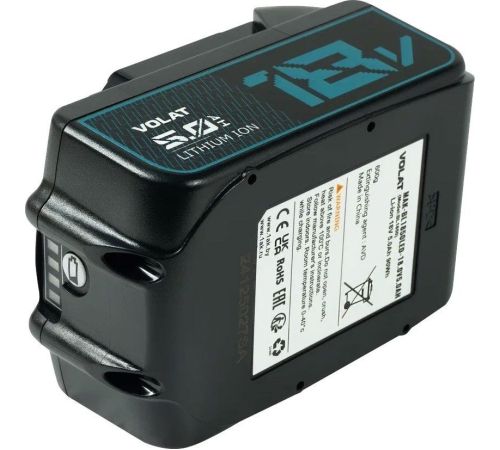 Аккумулятор VOLAT VT-MAK-BL1850LED-5 18В/5 Ah