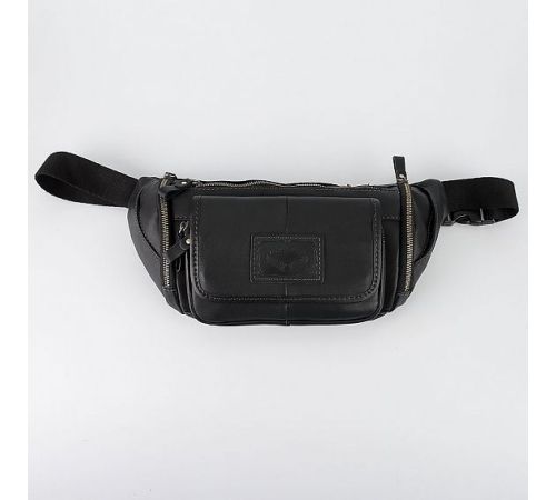 Сумка на пояс Poshete 196-1390-35-BLK черный