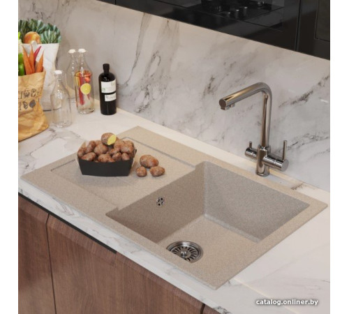 Кухонная мойка Mixline ML-GM31 552192 бежевый