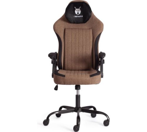 Офисное кресло TetChair iWolf ткань, черный/коричневый