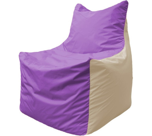 Кресло-мешок Flagman Фокс Ф2.1-107 сиреневый/бежевый