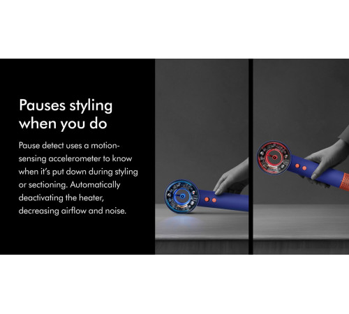 Фен Dyson HD16 Supersonic Nural Curly+Coily евровилка, синие румяна/топаз