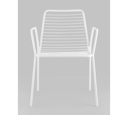 Стул Stool Group Дели с подлокотниками LV-107-9016 металл белый
