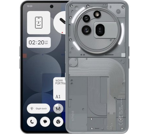 Телефон Nothing Phone 3a Pro 12GB/256GB серый