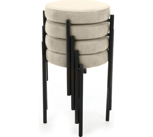 Табурет Табурет Канапе велютто 01/каркас черный