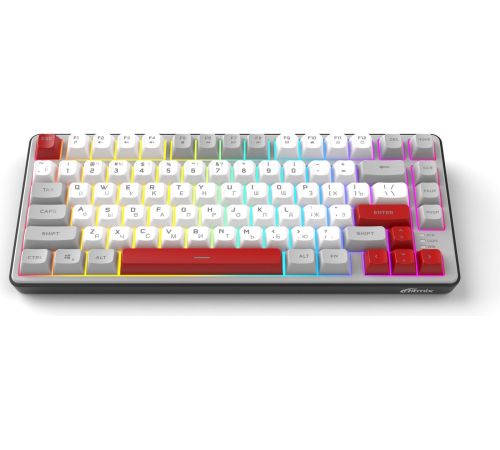 Клавиатура Ritmix RKB-681BL серый/белый