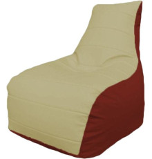 Кресло-мешок Flagman Бумеранг Б1.3-07 светло-бежевый/красный
