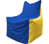 Кресло-мешок Flagman Фокс Ф2.1-128 синий/жёлтый