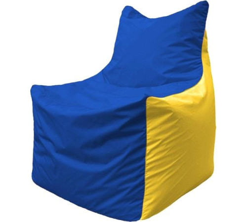 Кресло-мешок Flagman Фокс Ф2.1-128 синий/жёлтый