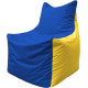 Кресло-мешок Flagman Фокс Ф2.1-128 синий/жёлтый